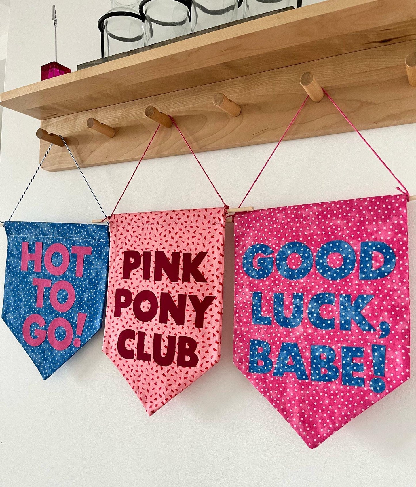 Chappell Roan Inspired 'Good Luck, Babe!' Pennant Flag