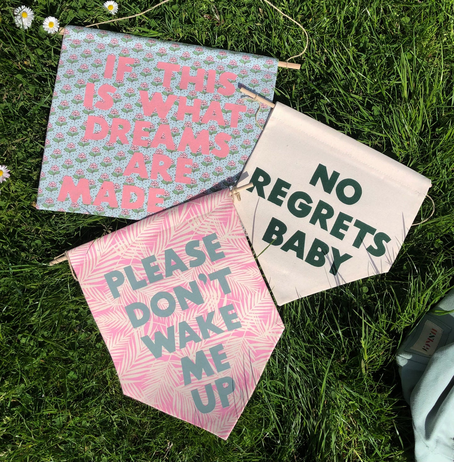 Kacey Musgraves Inspired 'No Regrets Baby' Pennant Flag