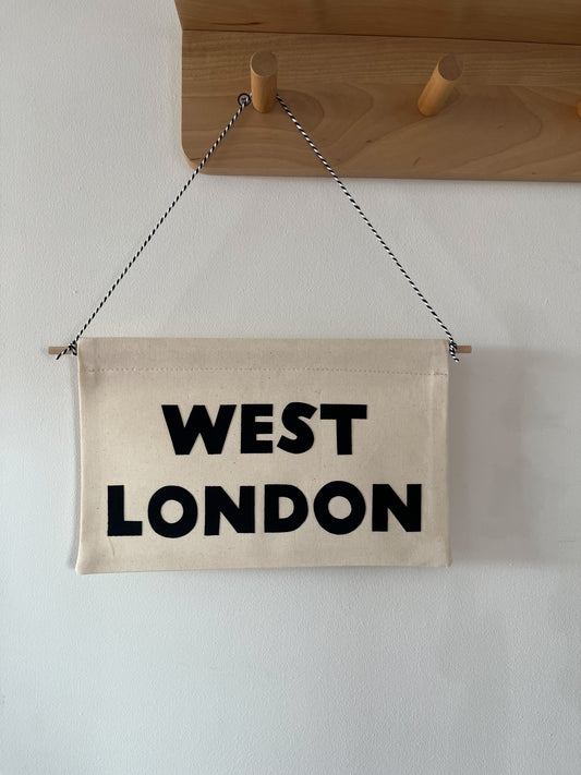 West London Handmade Wall Banner | Pennant Flag