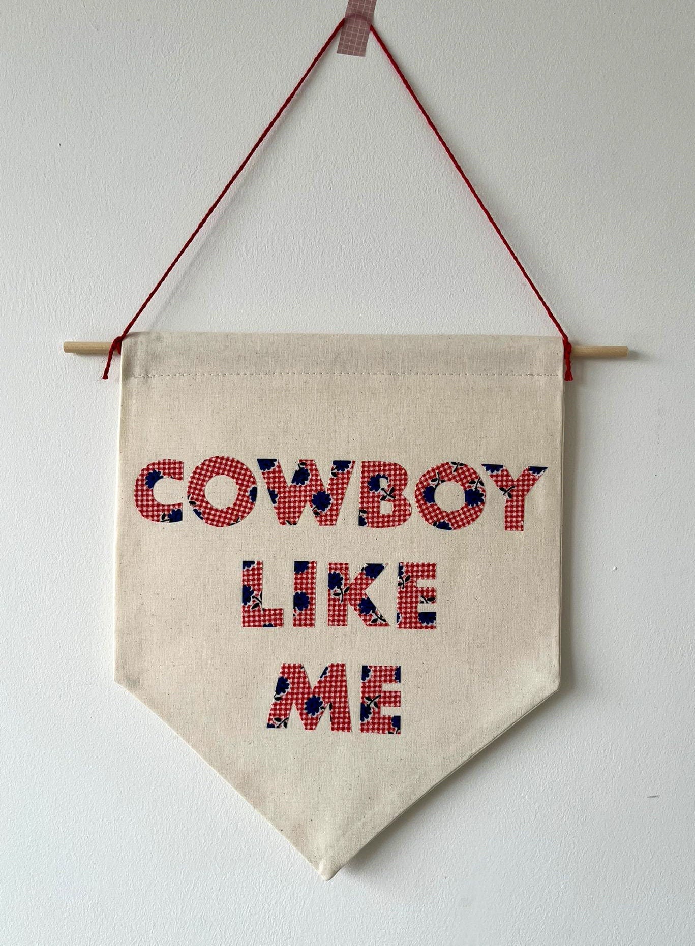 Cowboy Like Me Pennant Flag, Taylor Swift Inspired
