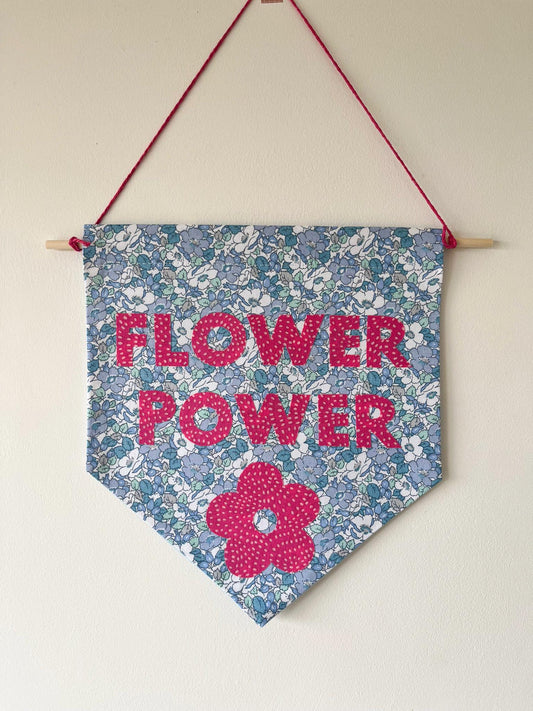 Flower Power Pennant Flag
