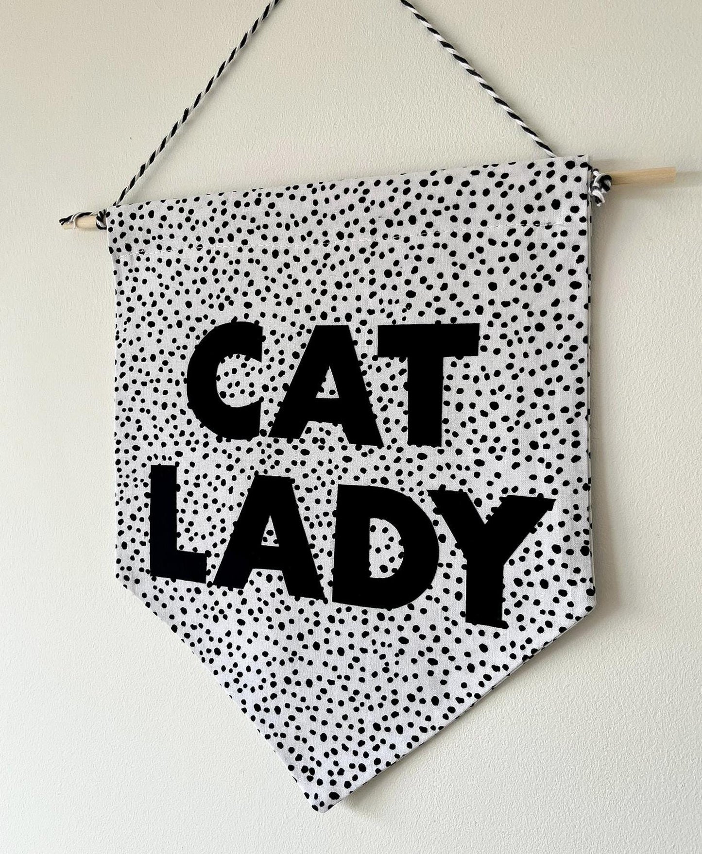 Cat Lady Pennant Flag