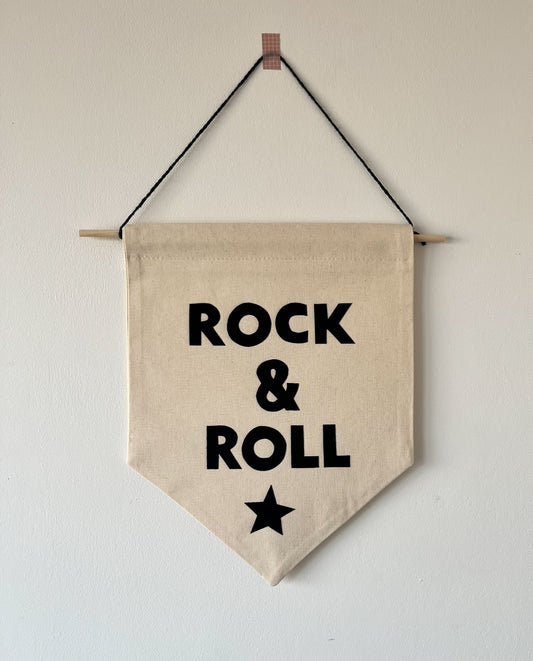 Rock & Roll Star Pennant Flag