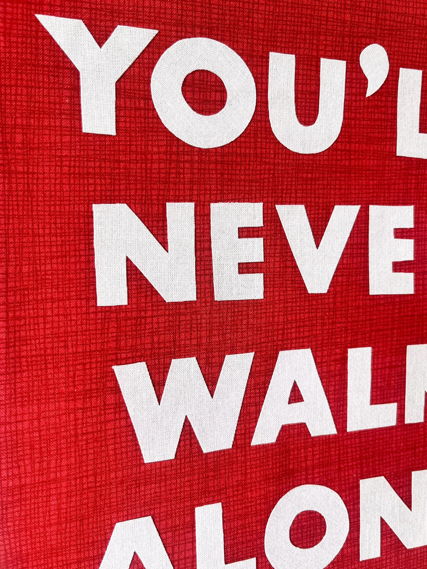 You'll Never Walk Alone Pennant Flag (Red)