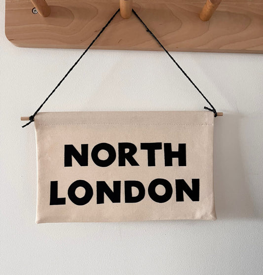 North London Handmade Wall Banner | Pennant Flag
