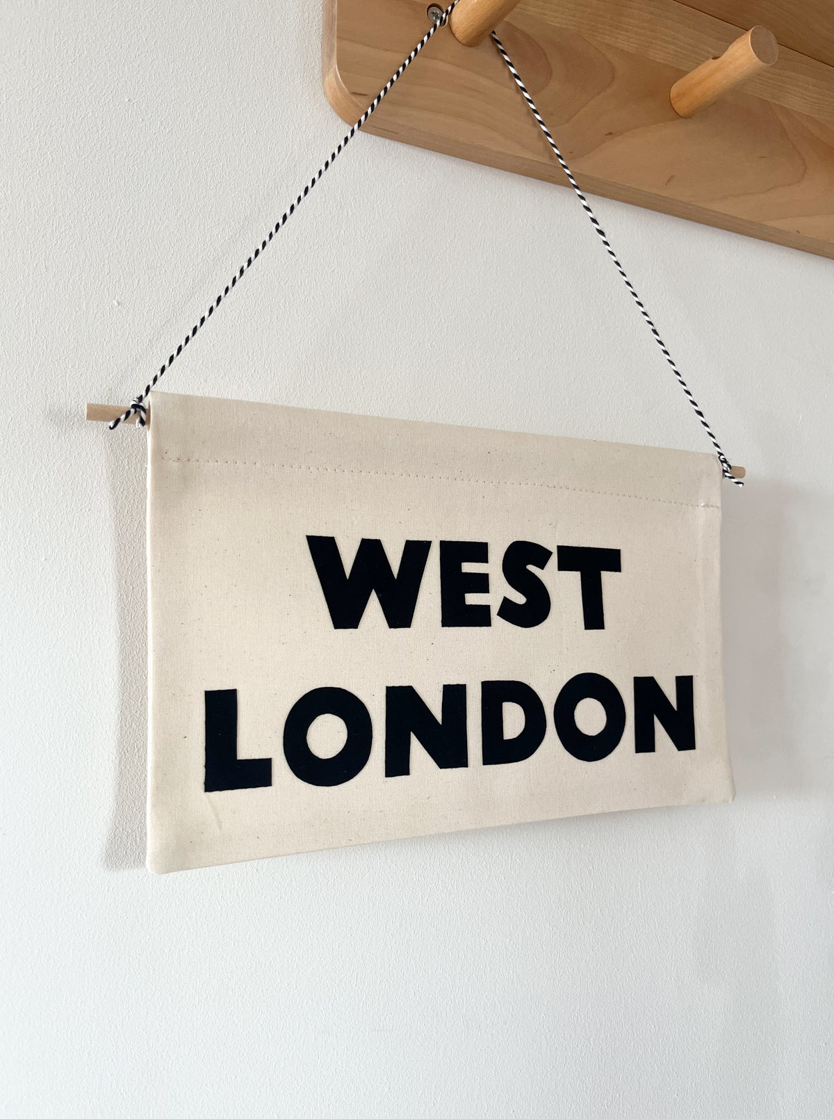 West London Handmade Wall Banner | Pennant Flag