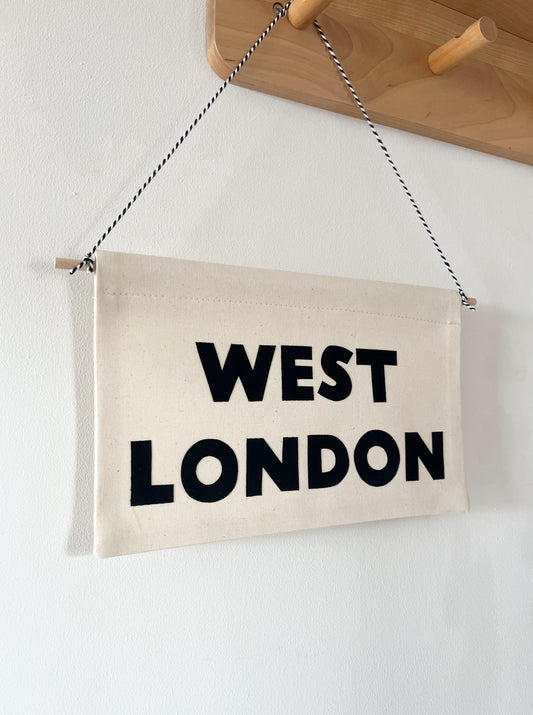 West London Handmade Wall Banner | Pennant Flag
