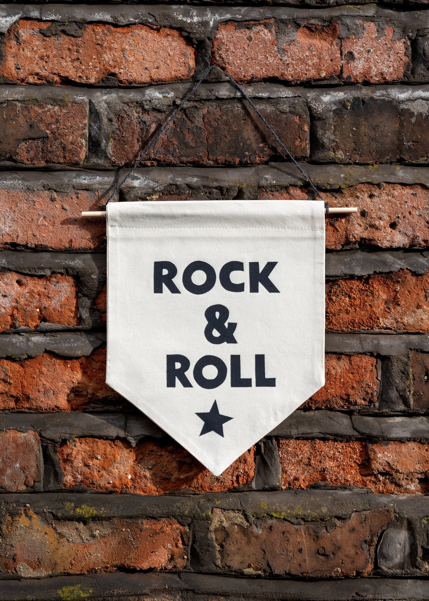 Rock & Roll Star Pennant Flag