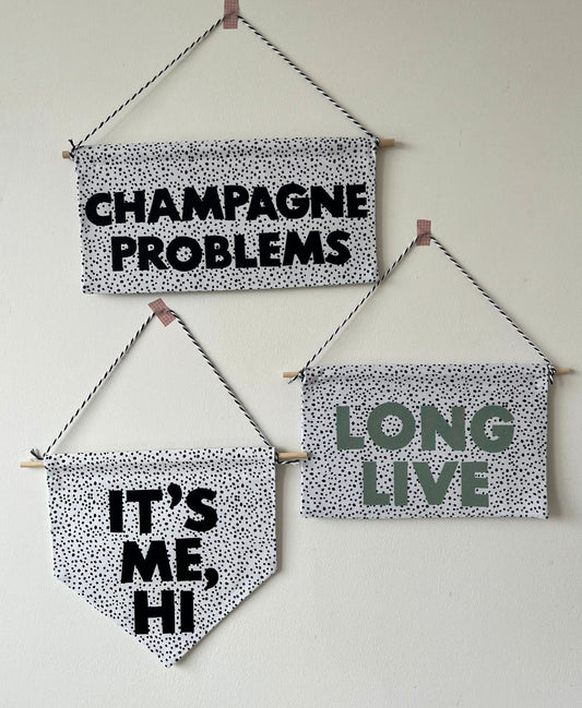 Taylor Swift Inspired 'Long Live' Rectangle Pennant Flag