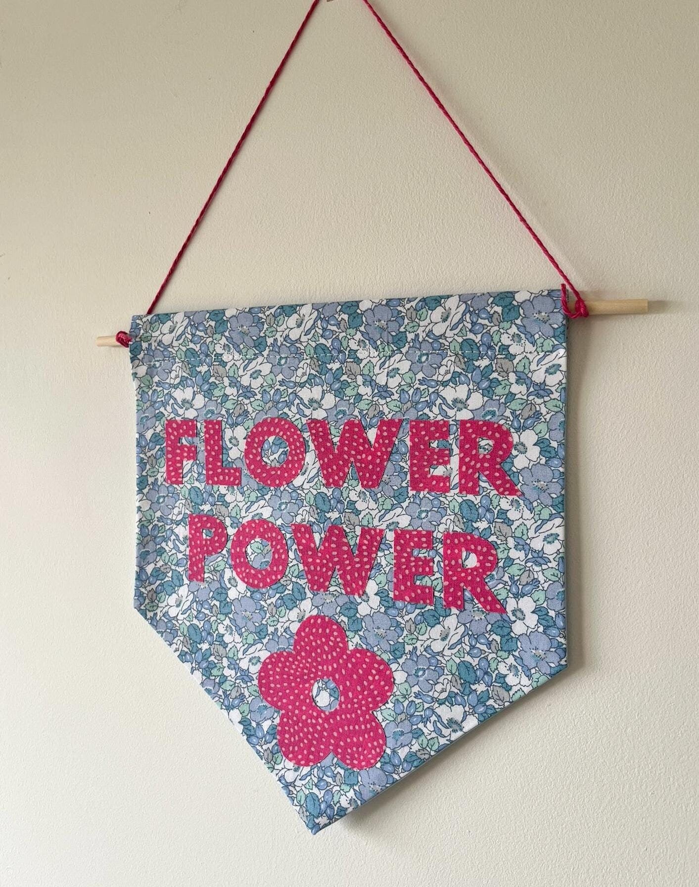 Flower Power Pennant Flag