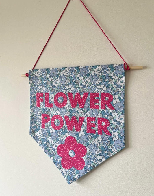 Flower Power Pennant Flag